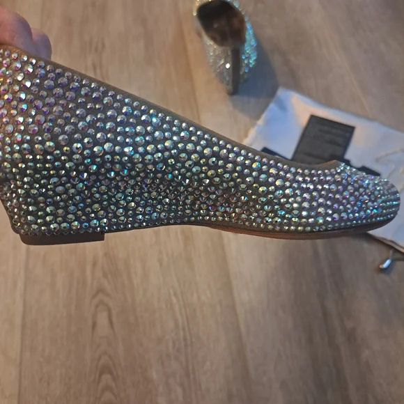 Sparkling Silver Rhinestone Loafers - Picture 2 of 7